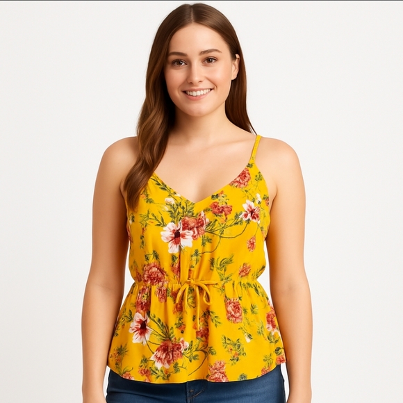 Lily White Yellow Camisole Sz Small - Picture 1 of 8